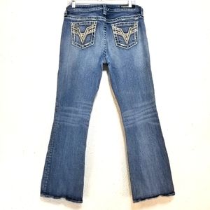 Vigoss Boot Cut Embellished pockets Stretch denim women size 9 jeans